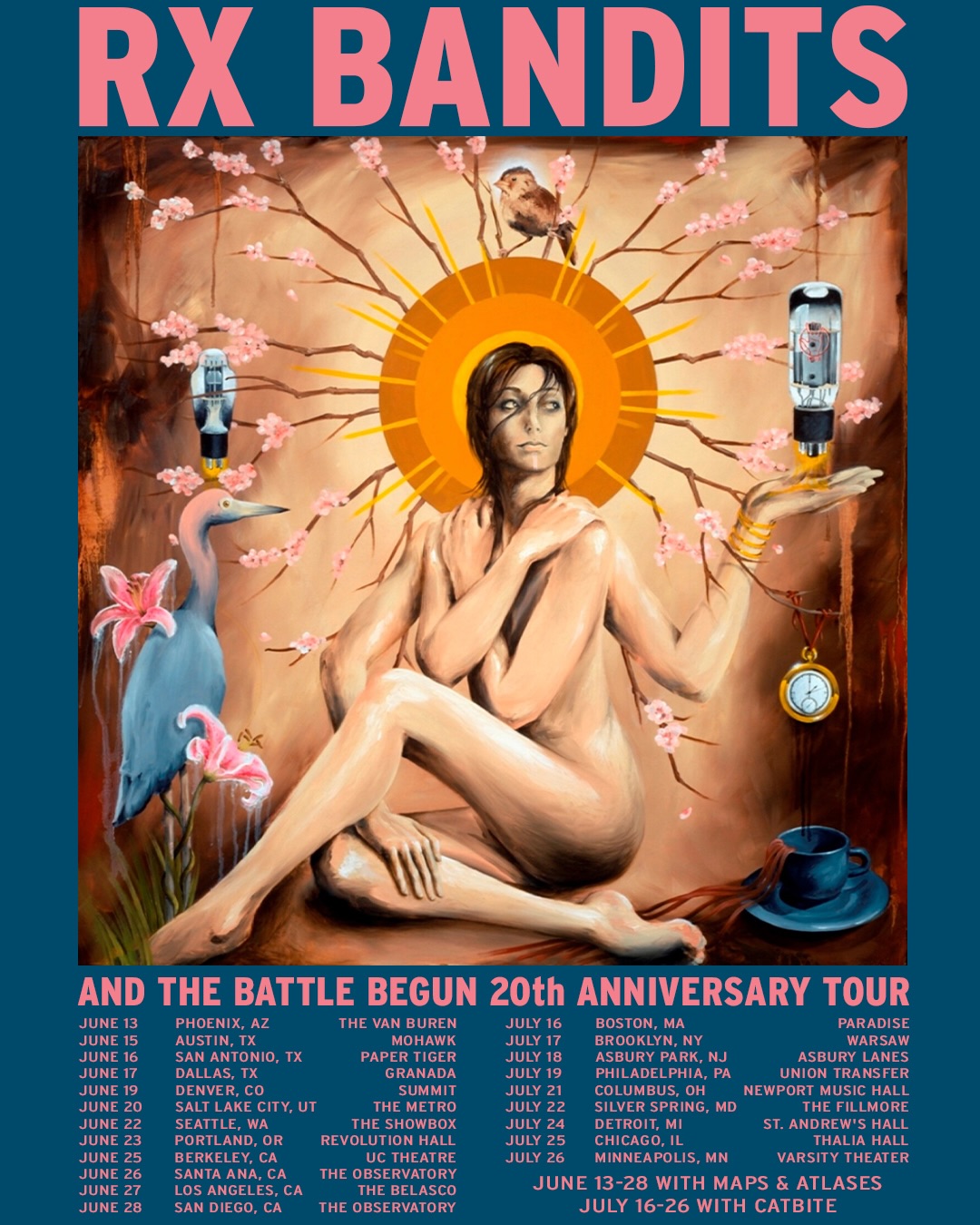 Rx Bandits And The Battle Begun 20th Anniversary Tour Poster 2026